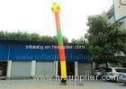 Commercial Inflatable Model Colorful Inflatable Tube Man One Leg With Football