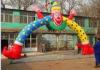 Beautiful Clown Inflatable Start Finish Arch Digital Printing For Festival Decoration