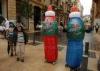 Digital Full Printing 8 Feet Inflatable Bottle Costume For Women Parades