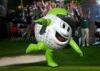 8 Feet Inflatable Man Costume Full Printing Green Inflatable Golf Ball Costume