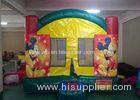 Digital Printing Mickey Mouse Inflatable Bounce House With Changeable Banner For Kids