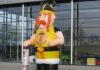 Customized Inflatable Viking Doll Giant 420D Oxford Cloth For Outdoor Event