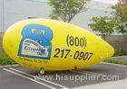 Customised PVC Inflatable Advertising Balloons Yellow Helium Zeppelin Balloon