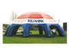 White / Blue Inflatable Camping Tent 10mL X 10mW X 6mH Inflatable Event Tent PVC material