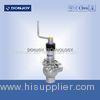 stainless steel sanitary manual regulating reversing valve with rotary handle of single valve seat