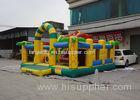 Safety 0.55mm PVC Tarpaulin Inflatable amusement park With Fish Shark