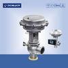 Stainless steel sanitary diaphragm regulating pneumatic reversing valve with square positioner