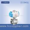 Stainless steel Pneumatic 3pcs industrial full port Ball valve With BSP Thread