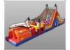 Exciting Hand Painting Rock Inflatable Obstacle Course Sports Recreation City