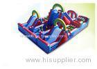 Waterproof Colorful 60m x 7m x 10m Inflatable Obstacle Course rentals For Kids And Adults