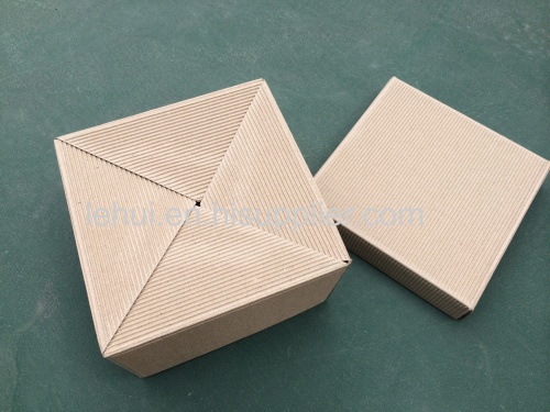 one piece self lock box small box  corrugated craft  E/E flute box  storage paper box 