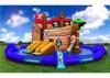 Fashionable Pirate Ship Giant Inflatable Water Playground For Summer