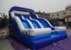 0.55mm PVC Blue Adults And Kids Playground Commercia Giant Inflatable Water Slide For Party