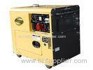 Three Phase 6 Kva Small Portable Diesel Generators CE ISO Certification