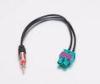 Double Fakra Connector Male to FM Radio Adapter With Pigtail RG 174 Cable