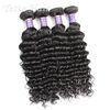 Customized 7A European Weft Hair Extensions Deep Wave No Chemical