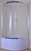 4mm Tempered Fabric Glass Quadrant Shower Enclosures With Handle / Wheels