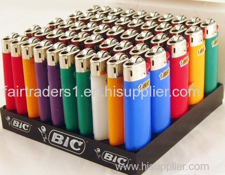 Big BIC LIGHTERS DISPOSABLE BULK WHOLESALE LOT Not Mini Cigarette