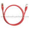 6 Inch Cat5e Patch Cables UTP Copper Pass Fluke Red For Computer