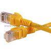 Yellow Short Flat Shielded Cat5e Patch Cables Cat 5e Patch Cord