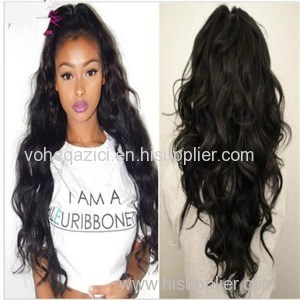 Malaysia Human Hair Lace Front Wig Looes Wavy