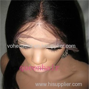 Indian Human Hair Full Lace Wig Kinky Curly