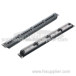 RJ45 FTP UTP Cat5e Cat6 24 Port Cat 6 Patch Panel