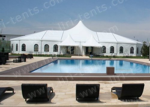 800 people event tent with luxury decoration for big party show