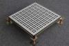 Indoor Perforated Raised Floor Tiles Electrostatic Spray Processed Surface