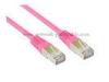 High Speed RJ45 / RJ11 Round Cat5e Patch Cables SFTP Bare Copper Or CCA