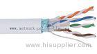 PE Insulation FTP Cat6 Cable Copper Drak Grey with Aluminum Foil