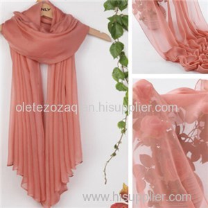 100% Solid Color Scarf With Good Handfeel