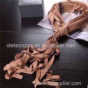 Suede Skinny Scarf Product Product Product