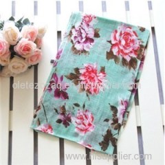 Hign Quality Linen Printed Scarf