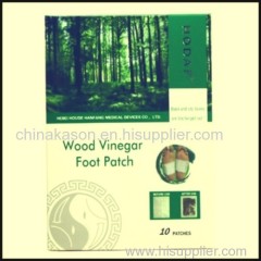 2017 newly wood vinegar detox foot patch
