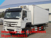 SINO TRUK HOWO brand 266hp 10tons refrigerated truck for sale