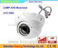 Waterproof Motorized Security Camera / Eyeball Dome Camera Wide Angle