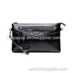 Ladies Genuine Leather Clutch Bag With Black Color