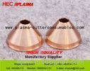 Metal Plasma Torch Consumables / Shield Cap Esab Spare Parts