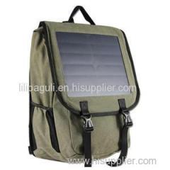 35L Canvas Solar Backpack For Outdoor Traveling