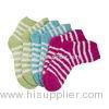 Aloe Infused SPA Socks polyester plush therapy spa sock small stripe pattern