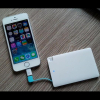 2000mah build in usb cable credit card size charger lithium polymer battery for all mobile phone