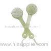 Plastic Body Shower Back Scrubber Brush Short Handle With Soft TPR Grip