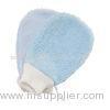 Blue Nylon Exfoliating Bath Glove Double Side Removing Dead Skin