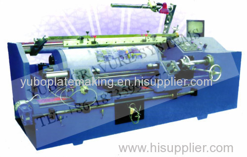 Proofing machine for pre-press printing test of chemical engraving of rotogravure cylinders