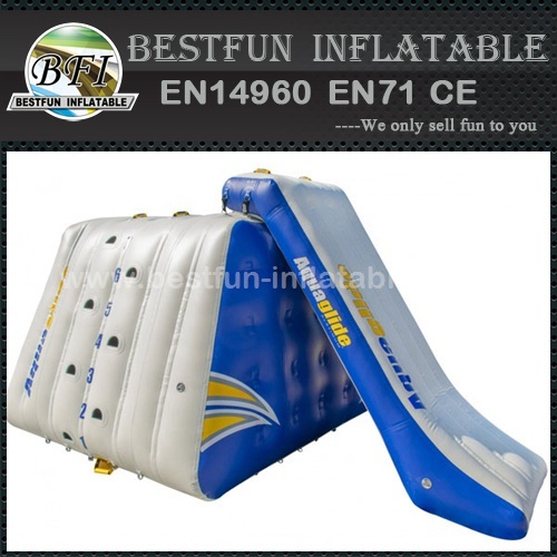 Aqua world ice climbing mountain with slide