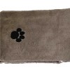 Dog Footprint Embroidery Microfiber Towel