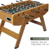 With Wood Grain PVC Laminated Soccer Table