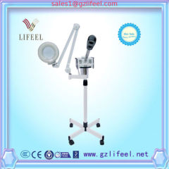 2 in 1 portable facial steamer with magnifying lamp with stand