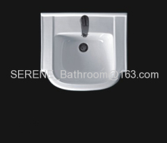 Sanitary ware ceramic white color counter top basin or bathroom furniture basin